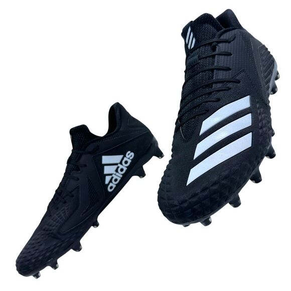 Adidas Freak x Carbon Low Football Cleats Black/Chrome Men's Sz 14 - Picture 2 of 9